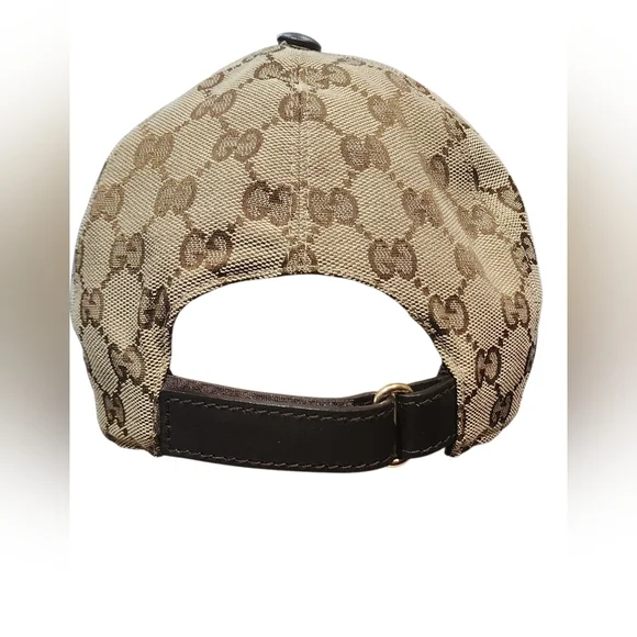 Super EUC Gucci Brown Patterned Baseball Hat - Picture 3 of 5